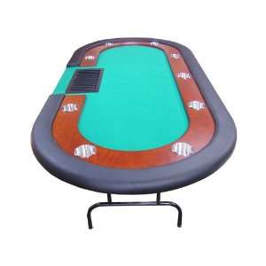  Texas Holdem Poker Table W/ Dealer Tray and Cup Holders 
