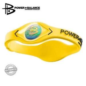 Power Balance Techology Bracelet (Yellow/Black Lettering) size: Extra 