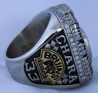 33 Zdeno Chara Boston Bruins Stanley Cup Champions Ring Jersey  
