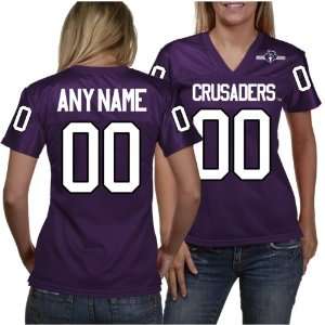   Cross Crusaders Womens Personalized Fashion Football Jersey   Purple