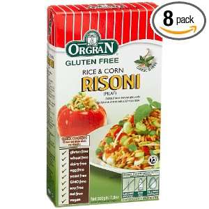 OrgraN Risoni Rice & Corn Rison (Pilaf) with Garlic and Herbs, 7 Ounce 