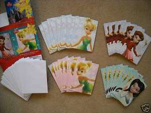New 30 Disney Tinkerbell Fairy Christmas Note Card Set  
