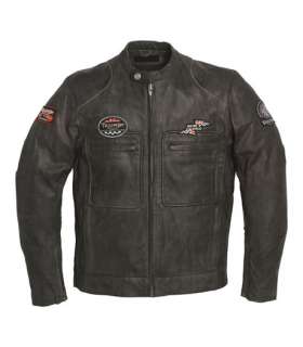 Mens Triumph Lennox Leather Motorcycle Bike Jacket UK 40  
