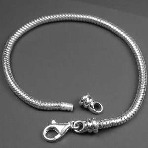 Inch European Style Charm Bracelet With An Easy To Use Lobster Clasp 