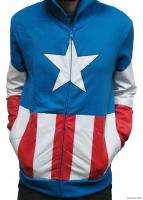  America Costume Avengers Officially Licensed Adult Zip Up Hoodie S XXL