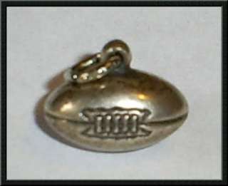 Old Vintage 1950s Sterling Silver Football Charm Great 4 a Sport 