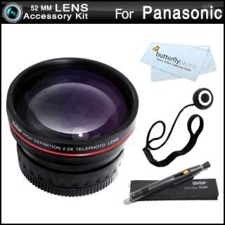 Vivitar 52mm Telephoto Lens Kit For Panasonic DMC FZ150 628586957084 