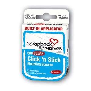 Clear 500 Mounting Squares   Click n Stick by SCRAPBOOK ADHESIVES BY 