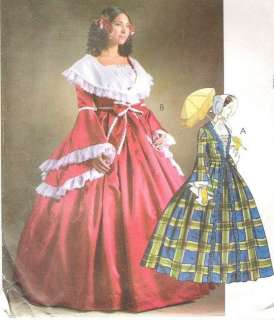 OOP McCalls Misses Civil War Costume Sewing Pattern  
