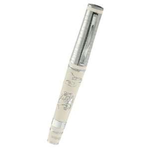    Omas Pushkin Fountain Pen Sterling Silver Broad: Office Products