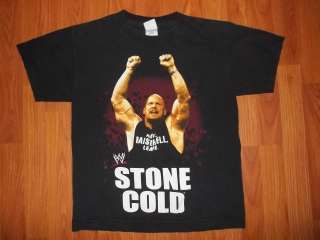 Vtg WWE Wrestling shirt Stone Cold Boys youth Large shirt L  