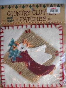 COUNTRY CLUTTER PATCHES QUILTS CRAFTS CHRISTMAS ANGEL  