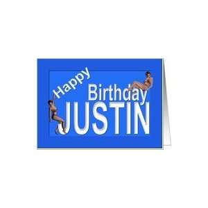  Justins Birthday Pin Up Girls, Blue Card Health 