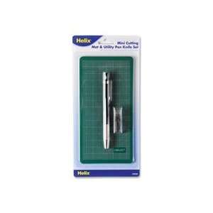  Helix Mini Cutting Mat & Utility Pen Knife Set