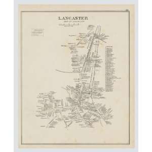  Original 1892 Antique Map Bundle of 3~ Lancaster (Village 