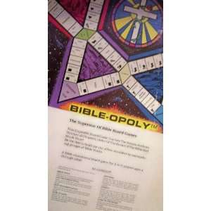 Vintage 1981 Bibleopoly the Superstar of Bible Board Games   32 Games 