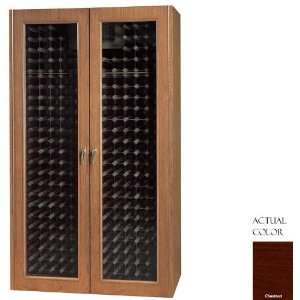   cn 440 Bottle Wine Cellar   Glass Doors / Chestnut Cabinet Appliances